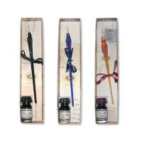 Coffret Plume en Verre