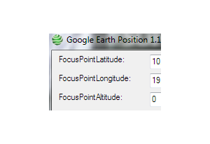 Google Earth Position
