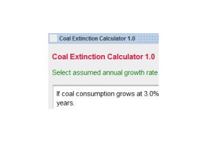 Coal Extinction Calculator