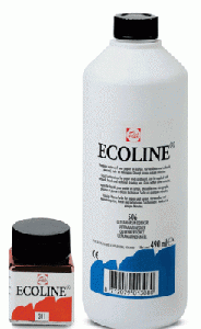 Ecoline blanc et or