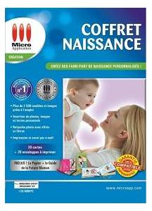 Logiciel faire-part naissance : Coffret Naissance (logiciel + papier)