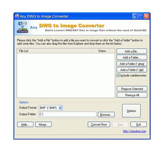 Any DWG to Image Converter