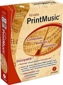 Logiciel notation musicale : Final PrintMusic Version 2010
